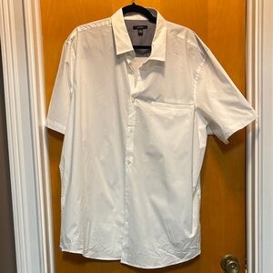 Alfani Men's Classic White Button Down Shirt